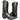 AMMONS Vintage Handmade Kangaroo Leather Black Western Cowboy Boots - Botablu