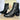 A.S.98 Jase Black Leather Zippered Ankle Bootie Boots - Botablu