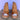 A.S.98 Naylor Wedge Platform Camel Tan Leather Zippered Sandals - Botablu