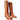 FRYE Italy Tooled Leather Brown Knee High Boots - Botablu