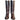 FRYE Vintage Braided Sabrina Campus Tall Knee High Walnut Brown Leather Boots - Botablu