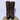 FRYE Vintage Campus Lace Up Tall Knee High Zipper Brown Square Toe Chunky Lug Combat Boots - Botablu