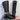 HARLEY-DAVIDSON Alexa Black Leather Lace Up Zip Tall Knee High Biker Moto Boots - Botablu