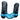 JUSTIN BOOTS Vintage Turquoise Blue Lizard Black Cowboy Boots - Botablu