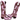 LANE Boots Grace Cross Tall Knee High Pink Brown Leather Cowgirl Western - Botablu