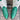 LARRY MAHAN Vintage Green White Leather Mid-Calf Cowgirl Cowboy Western Boots - Botablu