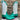 LARRY MAHAN Vintage Green White Leather Mid-Calf Cowgirl Cowboy Western Boots - Botablu