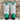 LARRY MAHAN Vintage Green White Leather Mid-Calf Cowgirl Cowboy Western Boots - Botablu