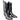 LARRY MAHAN Vintage Lizard Black Cowboy Boots - Botablu