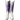 LARRY MAHAN Vintage Ostrich Purple White Knee High Cowboy Boots - Botablu
