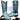 LUCCHESE 1883 Ostrich Exotic Skin Goat Leather Blue Cowboy Western Boots - Botablu