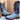 LUCCHESE Ostrich Exotic Crepe Sole Roper Blue Black Cowgirl Cowboy Western Boots - Botablu