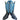 TONY LAMA Vintage Buckaroo Elephant Embossed Tall Black Blue Cowboy Boots - Botablu