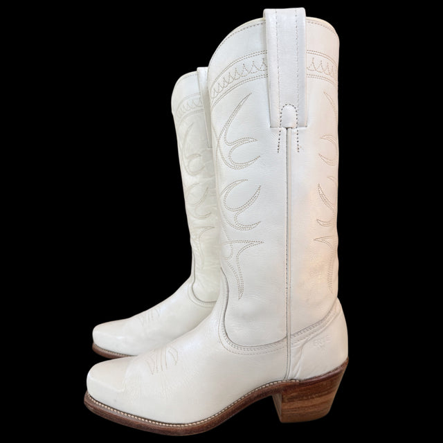 LUCCHESE Classics Handmade Belly Caiman Crocodile Black Cowboy Boots - Botablu