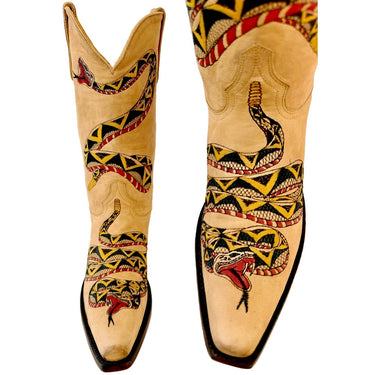 OLD GRINGO Tattoo Snake M286-1 Black Red Mens Cowboy Boots
