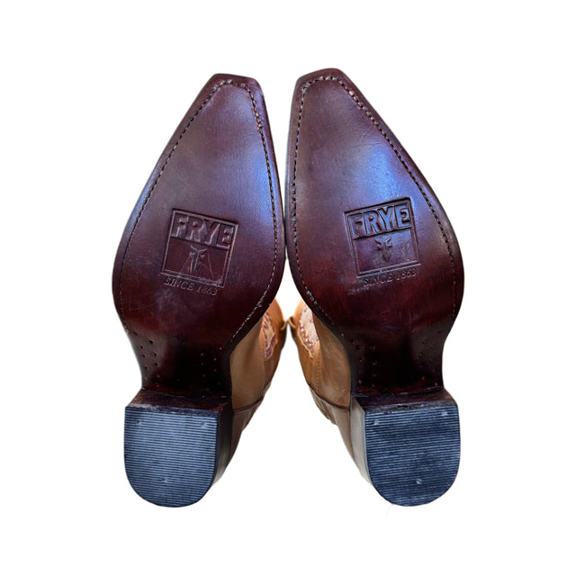 FRYE Vintage Daisy Duke Crystal Cowboy Boots - Botablu