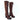 FRYE Parker Moccasin Lace Up Knee High Zipper Brown Boots - Botablu