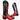 PANHANDLE SLIM Vintage Red Snakeskin Python Black Leather Cowboy Western Boots - Botablu