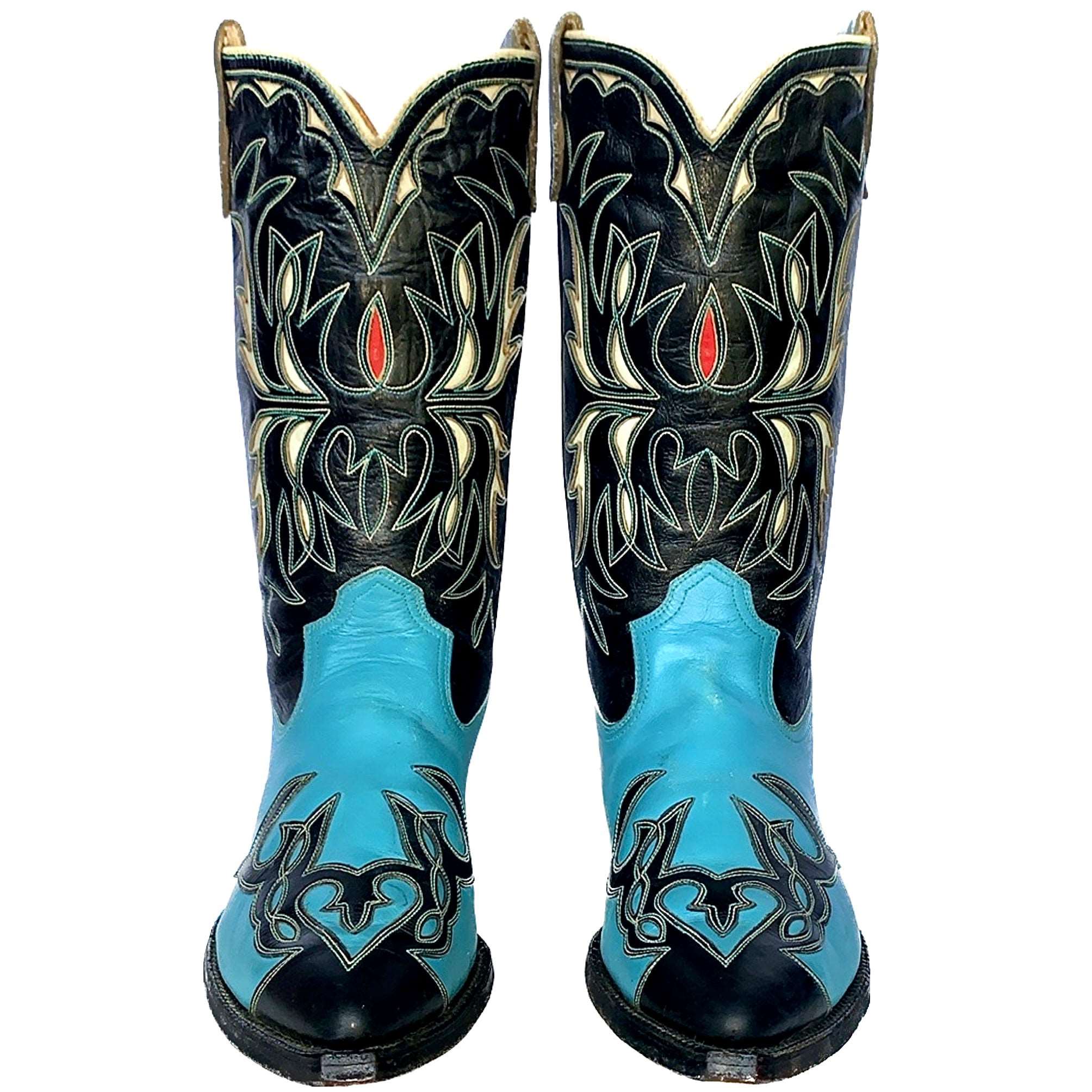 ACME Vintage 1950s Blue Black Cowboy Western Boots Men’s 11 – Botablu