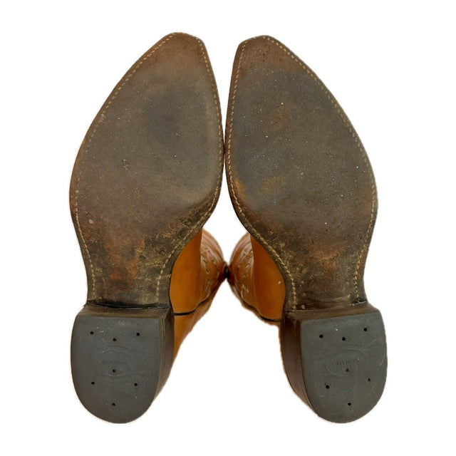 ACME Vintage Eagle Brown Western Cowboy Boots - Botablu