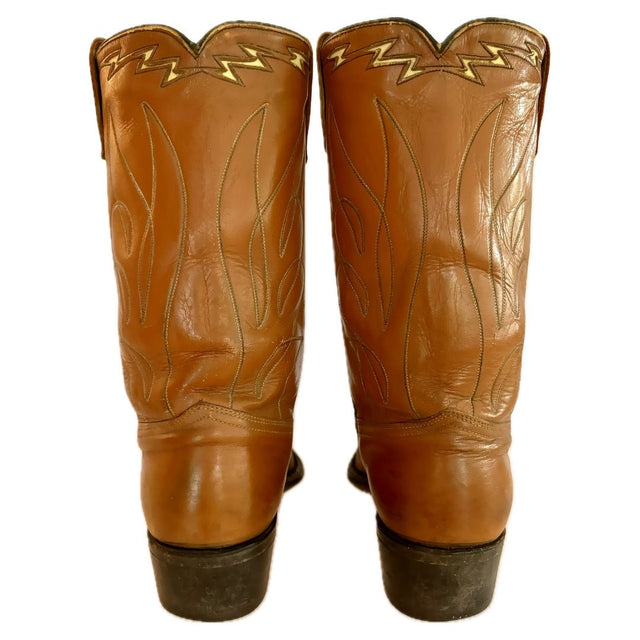 ACME Vintage Eagle Brown Western Cowboy Boots - Botablu