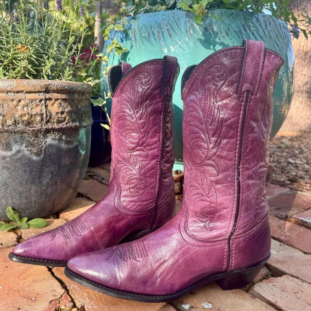 ACME Vintage Purple Cowboy Boots - Botablu