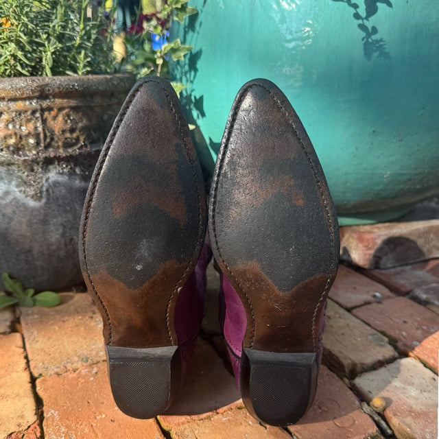 ACME Vintage Purple Cowboy Boots - Botablu