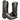 AMMONS Vintage Handmade Kangaroo Leather Black Western Cowboy Boots - Botablu