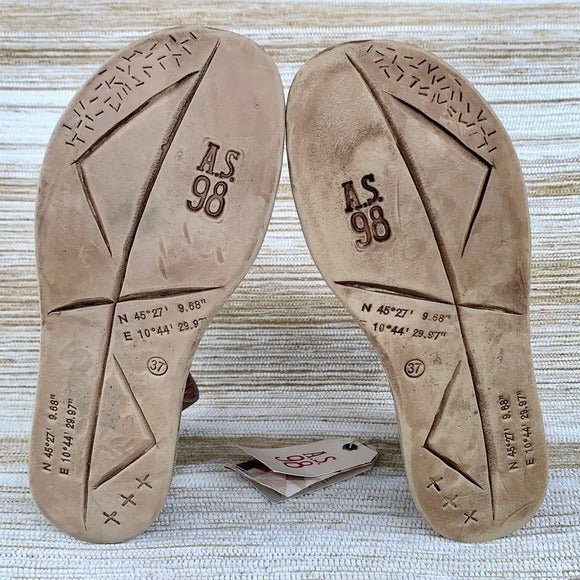 A.S.98 Payne Gladiator Strappy Ankle Buckle Zippered Wedge Platform Sandals - Botablu