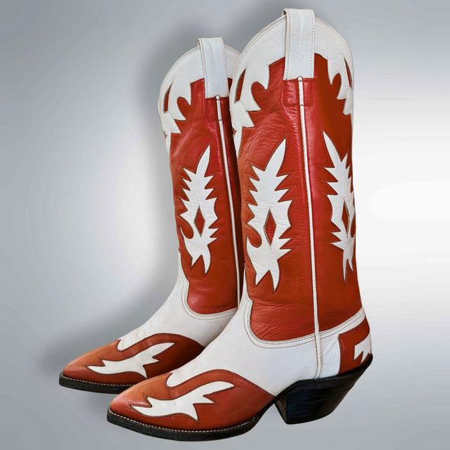 AUSTIN HALL BOOT CO. Vintage Handmade Cowboy Boots - Botablu