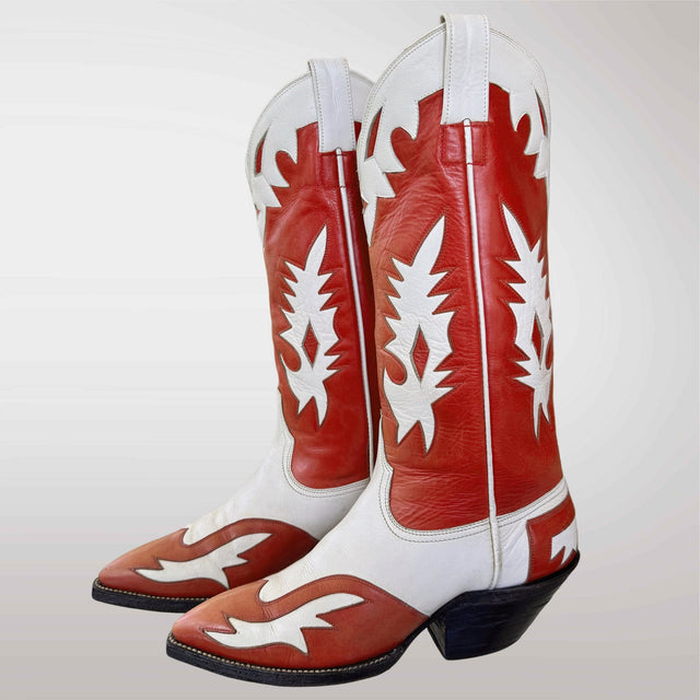 AUSTIN HALL BOOT CO. Vintage Handmade Cowboy Boots - Botablu