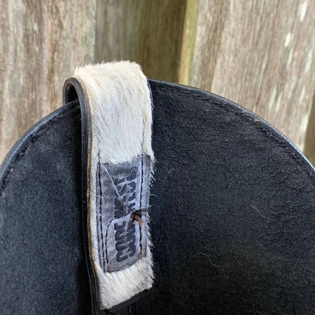 CODE WEST DAN POST Vintage Pony Cowhide Calf Hair On Cowgirl Western Boots - Botablu