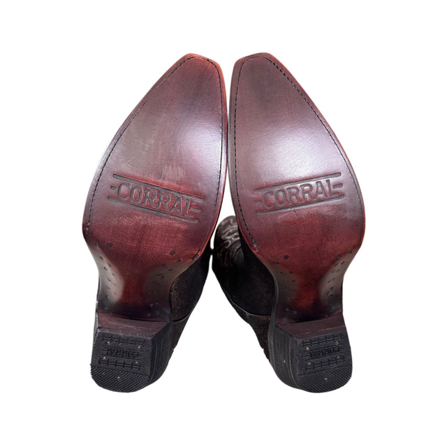 CORRAL Sequin Glitter Black Cowboy Boots - Botablu