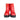 DESTROY Platform Vintage Y2K Zip Red Leather Ankle Boots - Botablu
