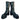 DESTROY Vintage Y2K Platform Chunky Square Toe Tall Black Leather Boots - Botablu