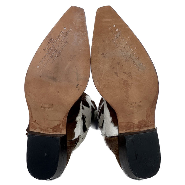 DONALD J. PLINER Western Couture Collection Italian Hair On Cowhide Pony Leather Cowboy Western Boots - Botablu