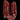 DOUBLE D RANCH Prescott Fringe Studded Red Leather Cowgirl Cowboy Western Boots - Botablu