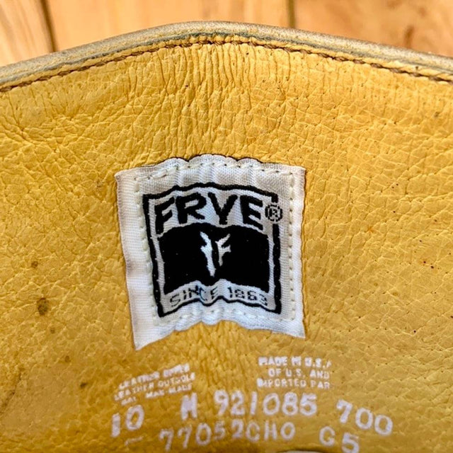 FRYE Campus 14L Vintage Gray Green Blue  Western Motorcycle Boots - Botablu