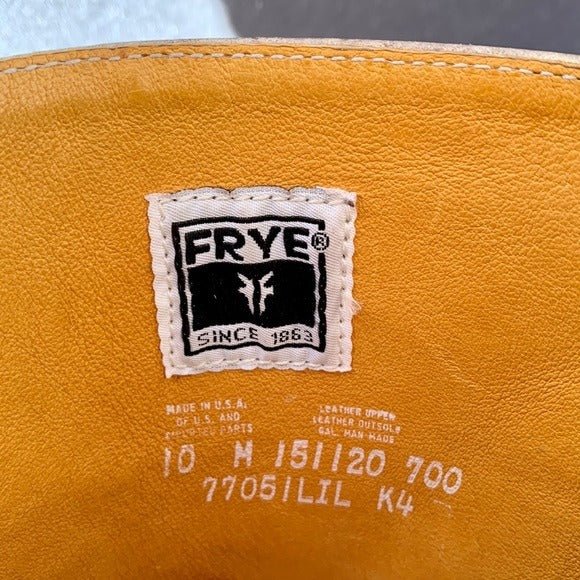 FRYE Campus 14L Violet Gray Purple Tall Boho Western Motorcycle Boots - Botablu