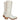 FRYE Campus 14L White Leather Tall Western Motorcycle Boots - Botablu