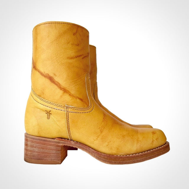 FRYE Campus Banana Short Zip Ankle Boots - Botablu