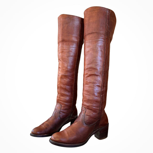 FRYE Campus Over the Knee Boots — True Vintage Black Label - Botablu