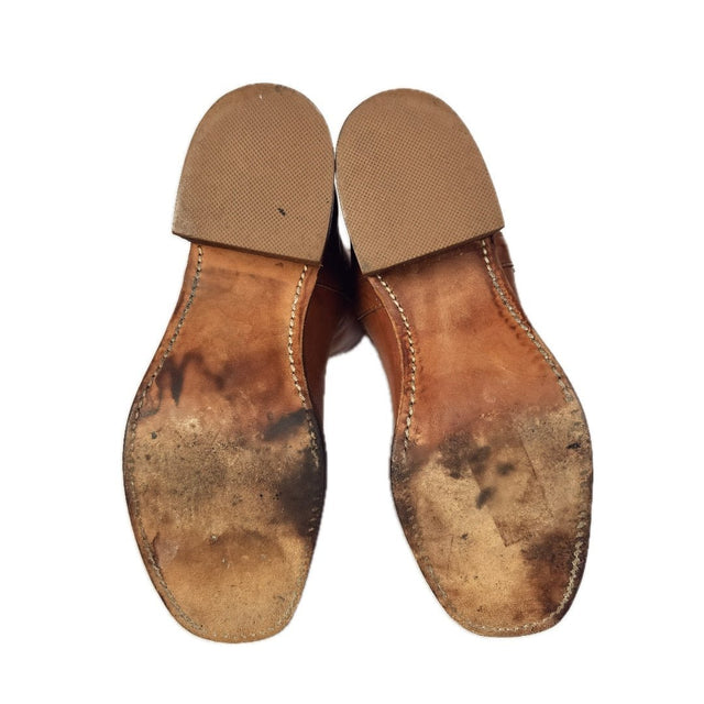 FRYE Campus Over the Knee OTK Brown Chunky Square Toe Western Boots - Botablu