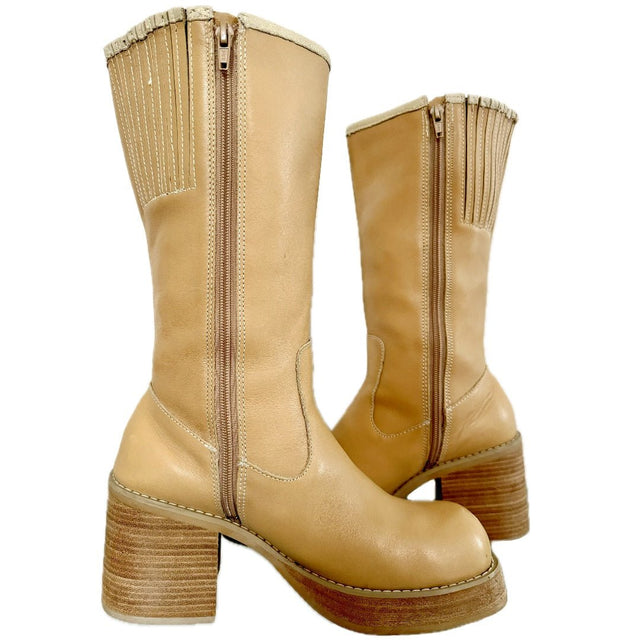 FRYE Dena Dorian Platform Y2K Vintage Boots - Botablu