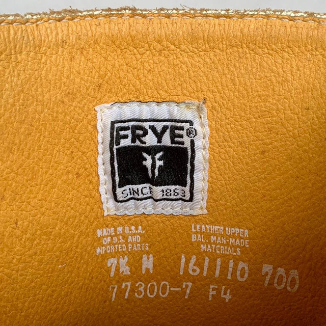 FRYE Harness 12R Moto Biker Motorcycle Crackle White Leather Boots - Botablu