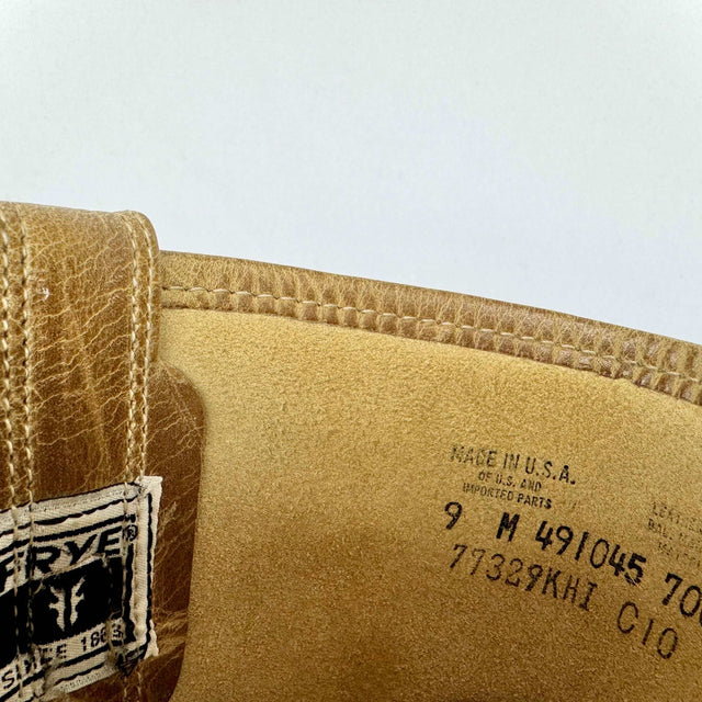 FRYE Harness 15R Green Tan Knee High Biker Moto Motorcycle Boots - Botablu