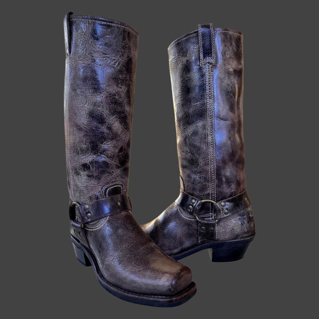 FRYE Harness 15R Knee High Motorcycle Boots - Botablu