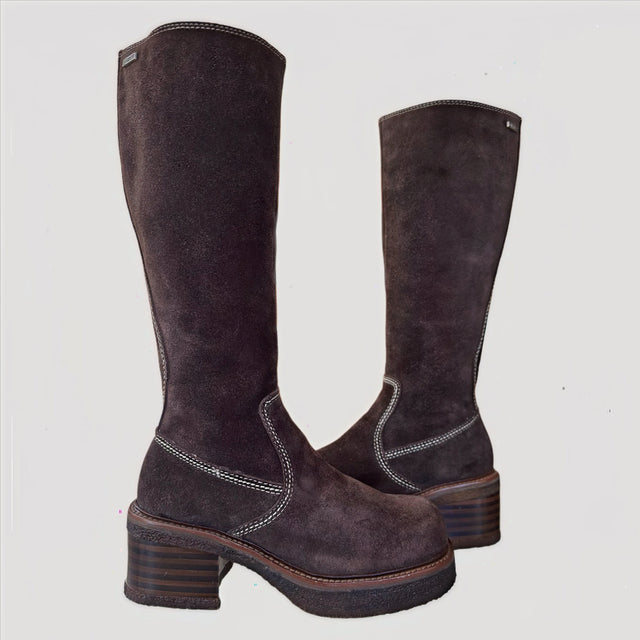 FRYE Rebel Zip Platform Vintage Y2K Tall Boots - Botablu