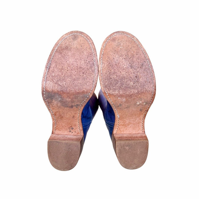 FRYE Sabrina Campus Blue Sapphire Boots - Botablu