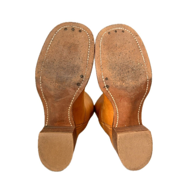 FRYE True Vintage Black Label Campus Knee High Western Boots - Botablu